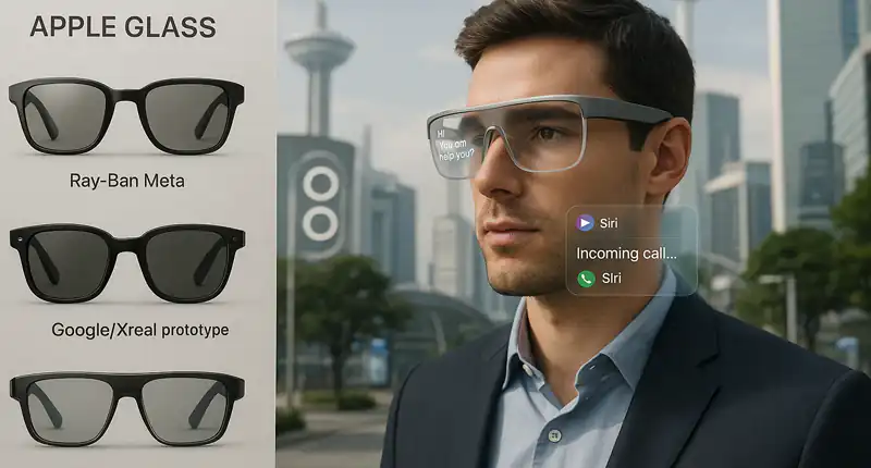 Apple Glass Gli Occhiali con AI che Sfideranno Meta Google e OpenAI nel 2026