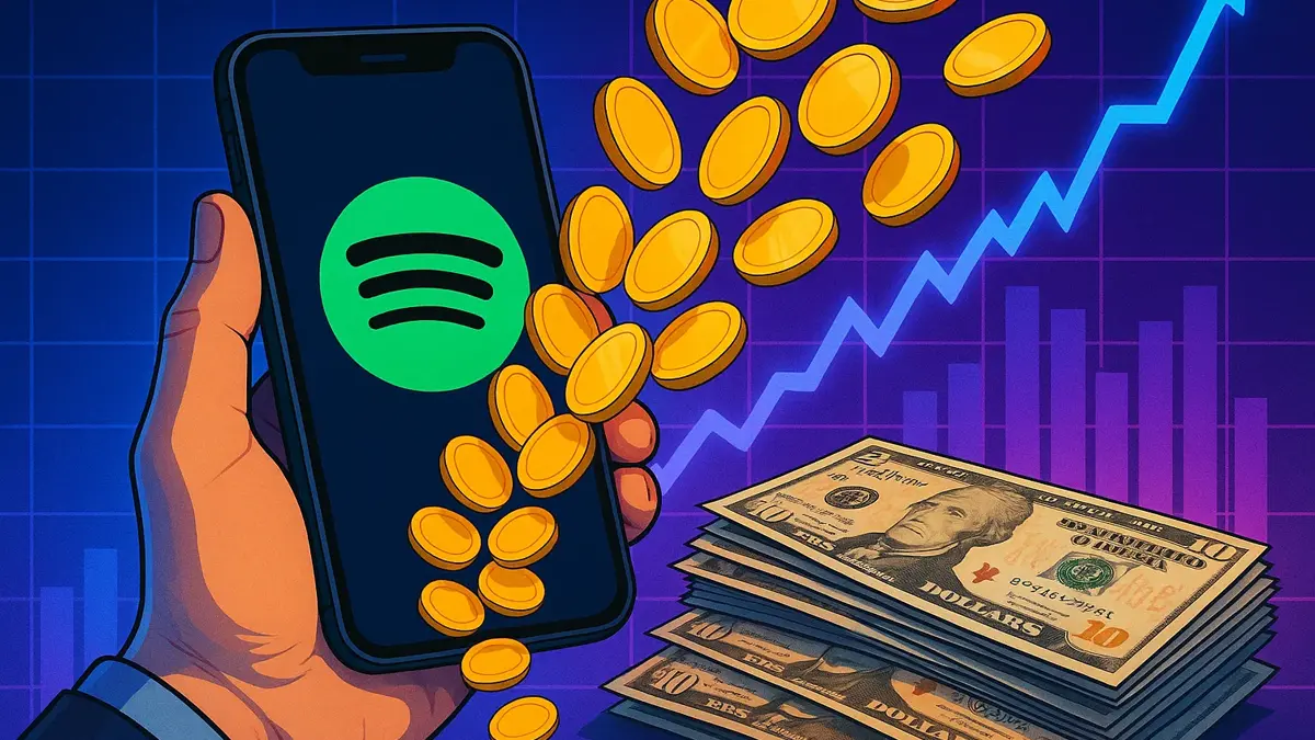 Guadagno artista Spotify per 1000 stream