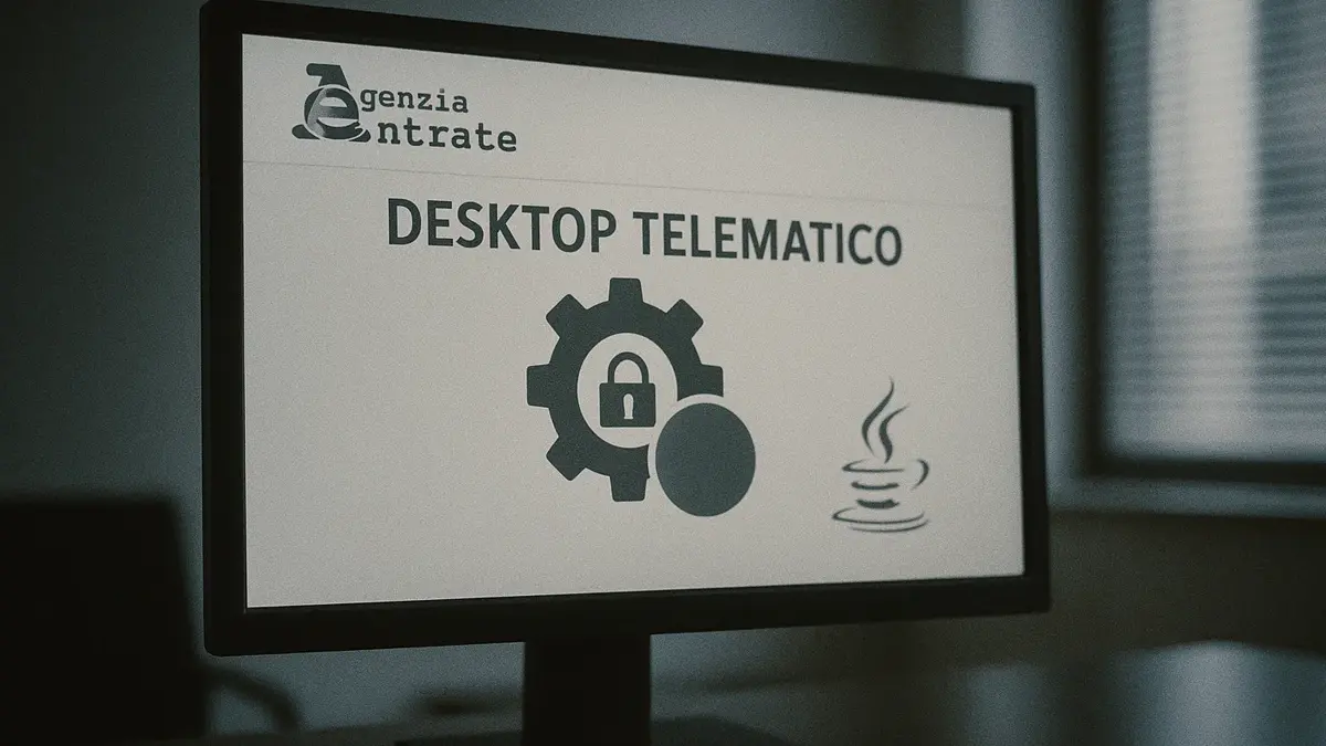 Icona Desktop Telematico Agenzia Entrate su un computer